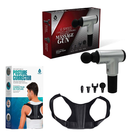 Correcteur de posture ajustable et pistolet de massage professionnel