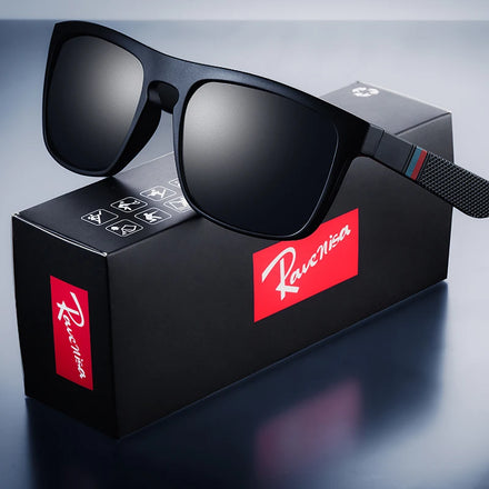 Vintage square polarized sunglasses