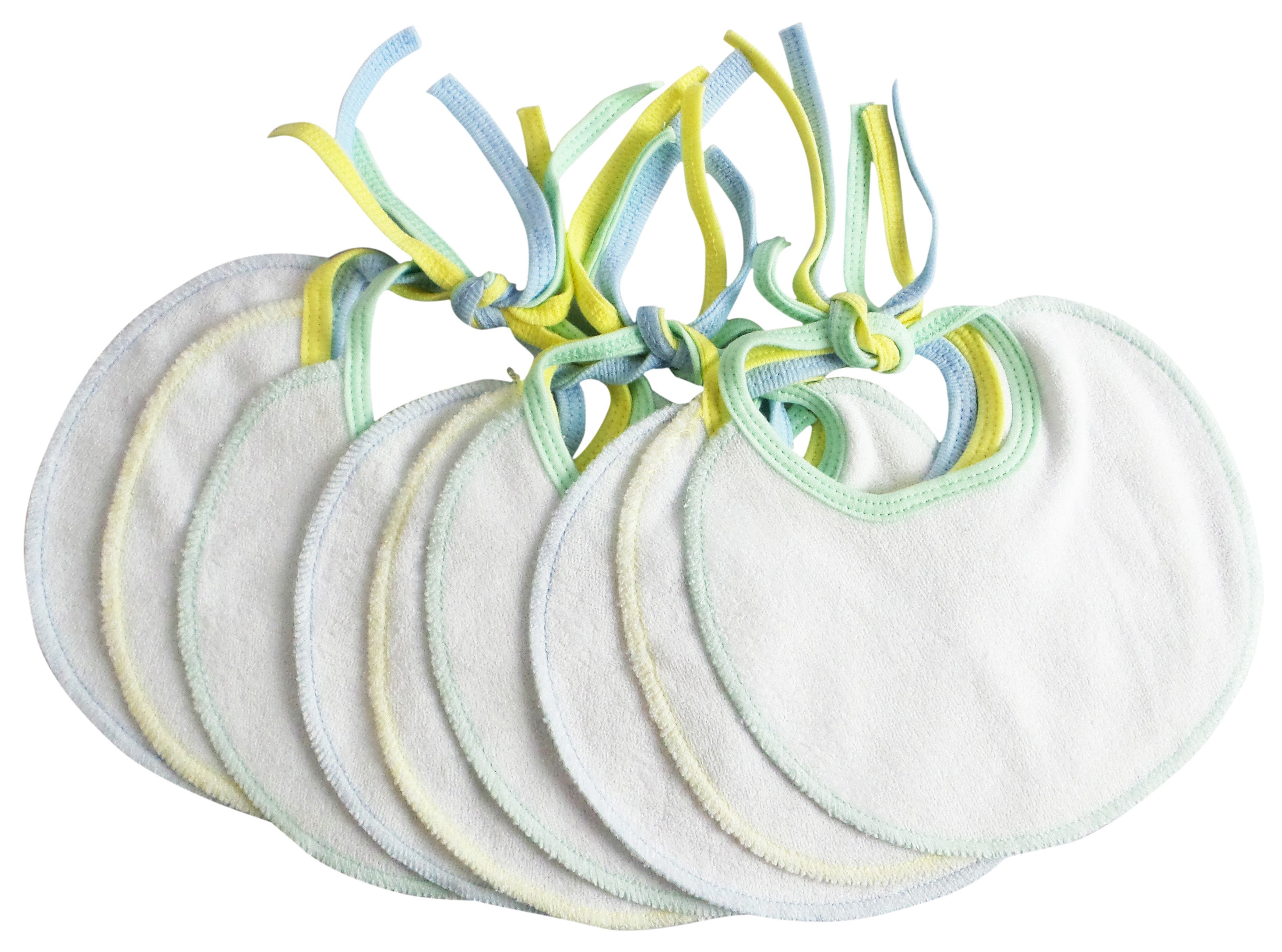 Baby Bib Set, 9-Pack Soft Infant Feeding Bibs