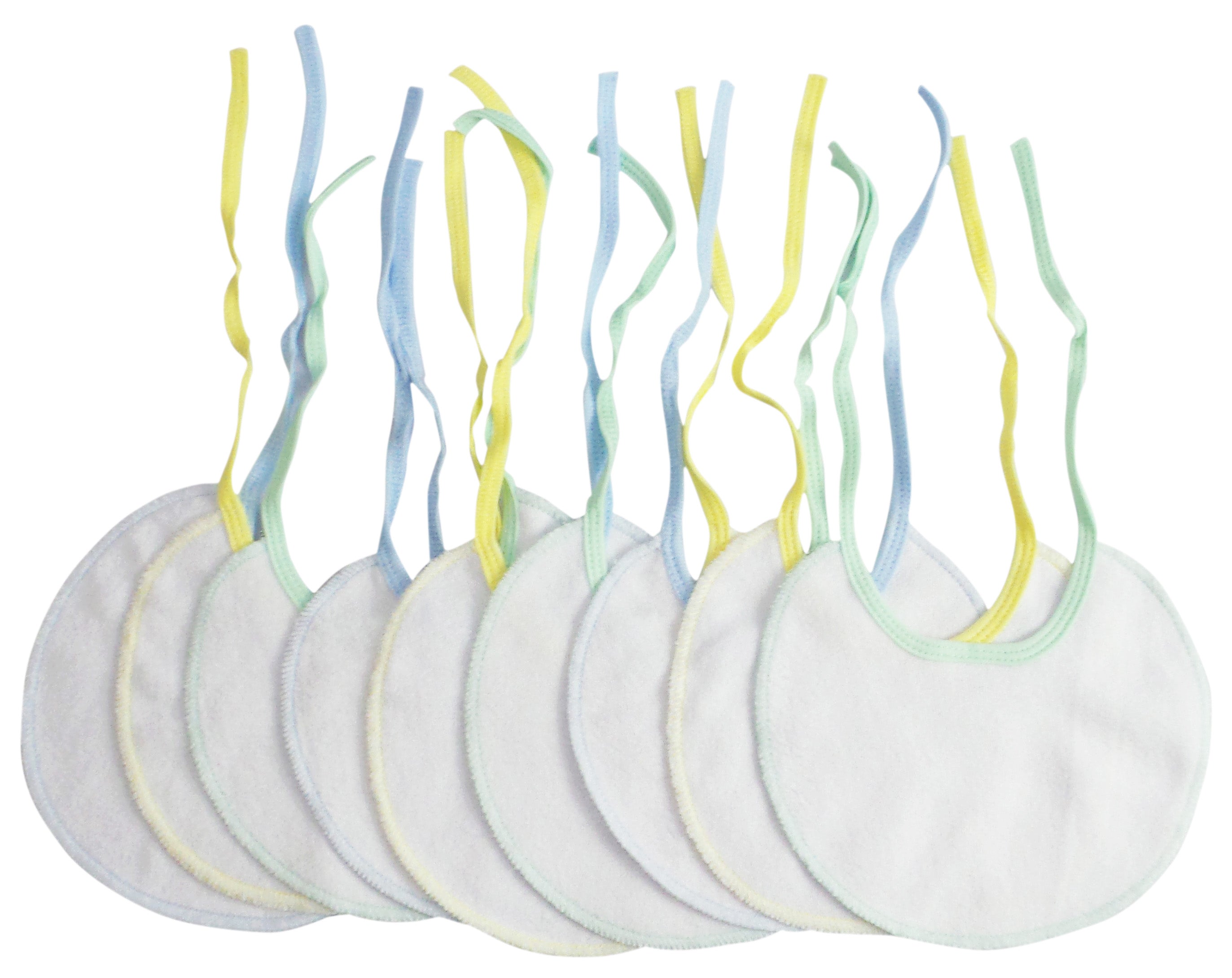 Baby Bib Set, 9-Pack Soft Infant Feeding Bibs
