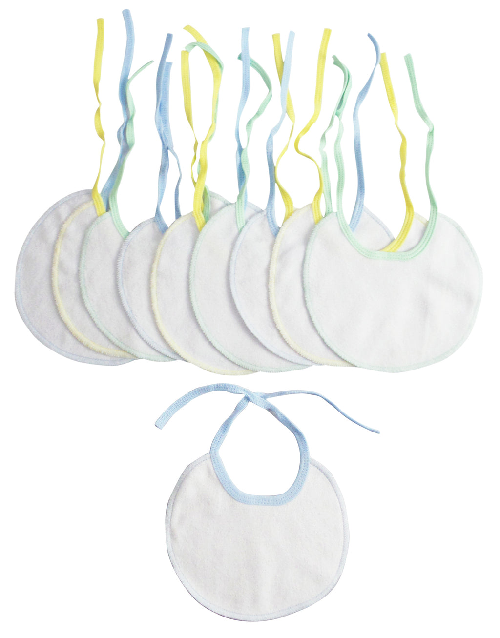 Baby Bib Set, 9-Pack Soft Infant Feeding Bibs
