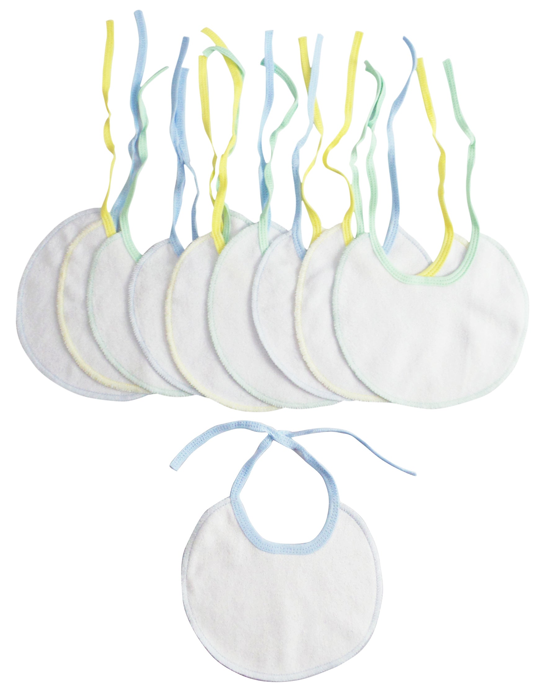 Baby Bib Set, 9-Pack Soft Infant Feeding Bibs