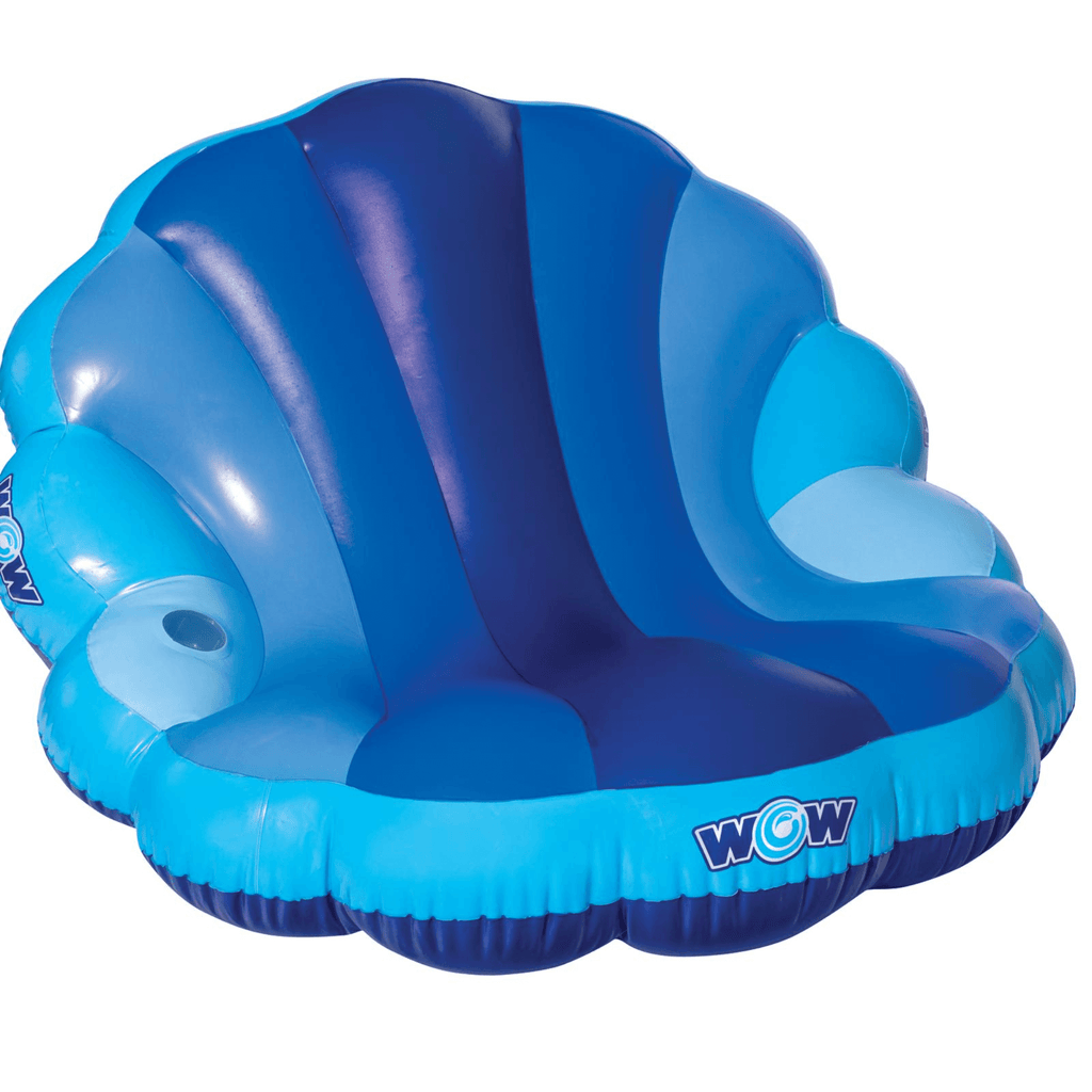 WOW Watersports Indigo Mermaid Shell Lounger Float Curved Shaped Back