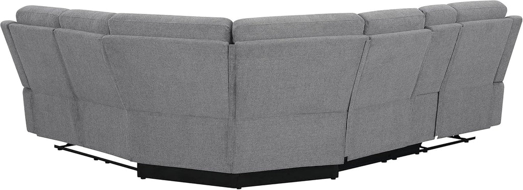 David 3-Piece Motion Sectional Sofa In Smoke Manual Reclining