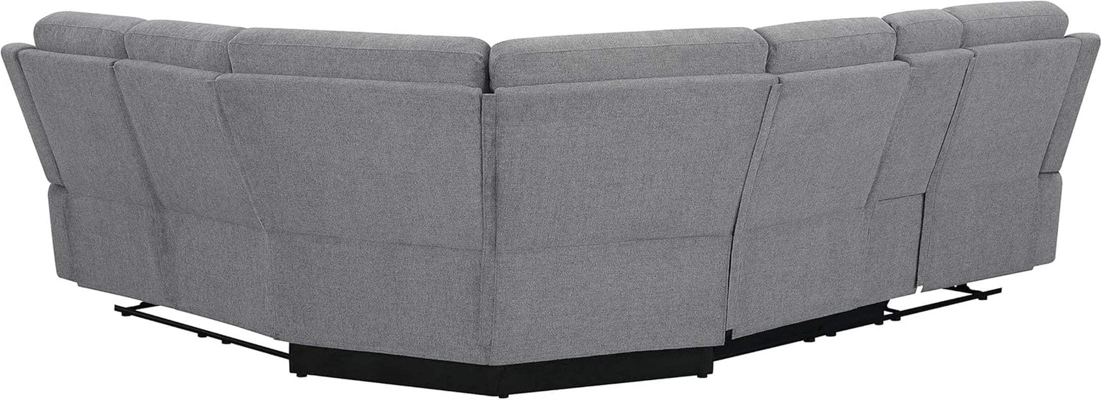 David 3-Piece Motion Sectional Sofa In Smoke Manual Reclining