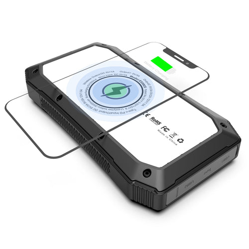 Sun Chaser Solar Wireless Charging Power Bank, 10,000 mAh
