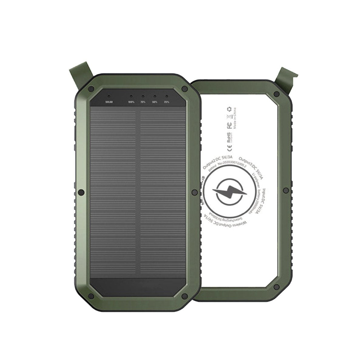 Sun Chaser Solar Wireless Charging Power Bank, 10,000 mAh