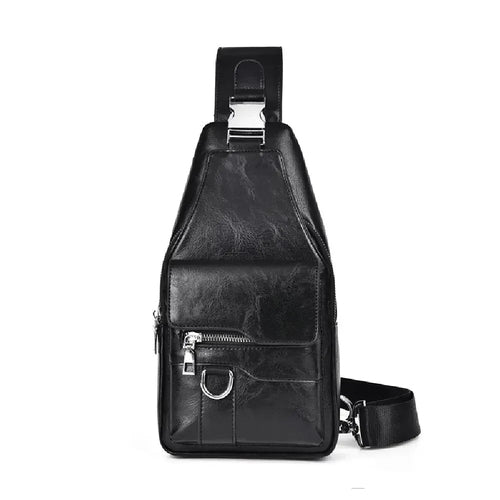 Men's Crossbody Sling Bag, Retro Travel