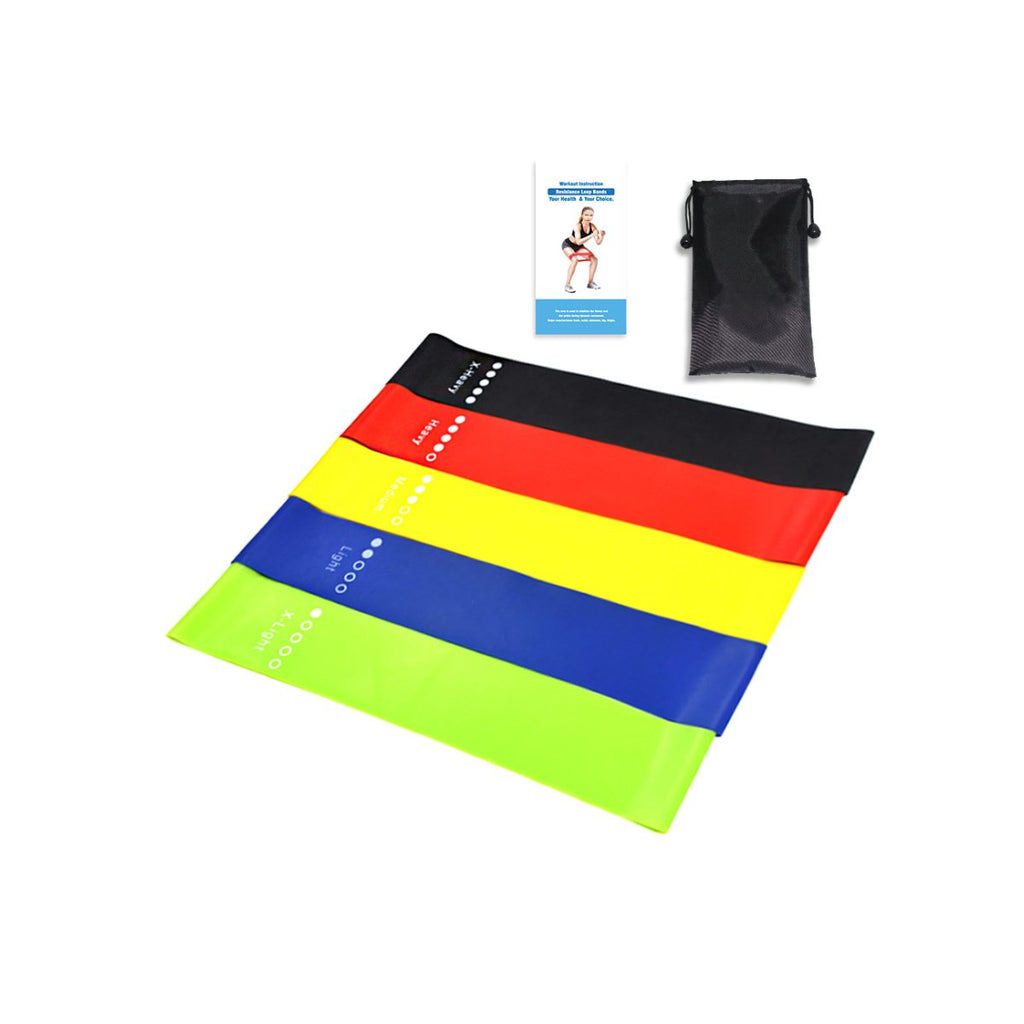 Resistance Exercise Bands, Set of 5