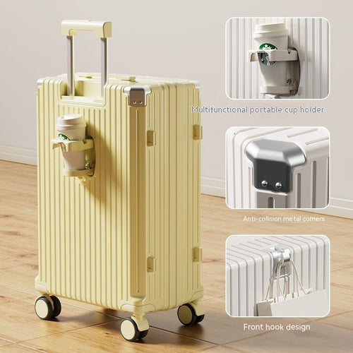 Valise Trolley Rigide avec Serrure à Combinaison