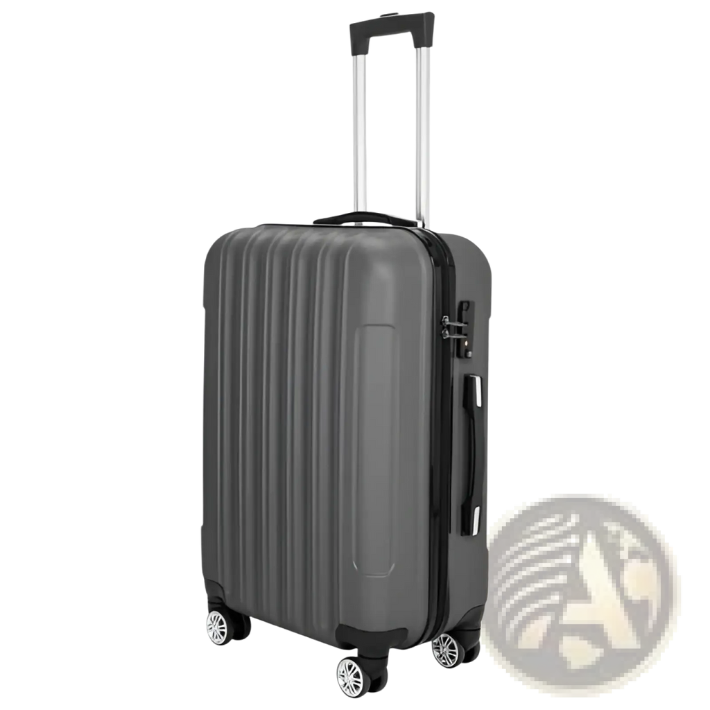 3-in-1 Dark Gray Hard Shell Spinner Luggage Set
