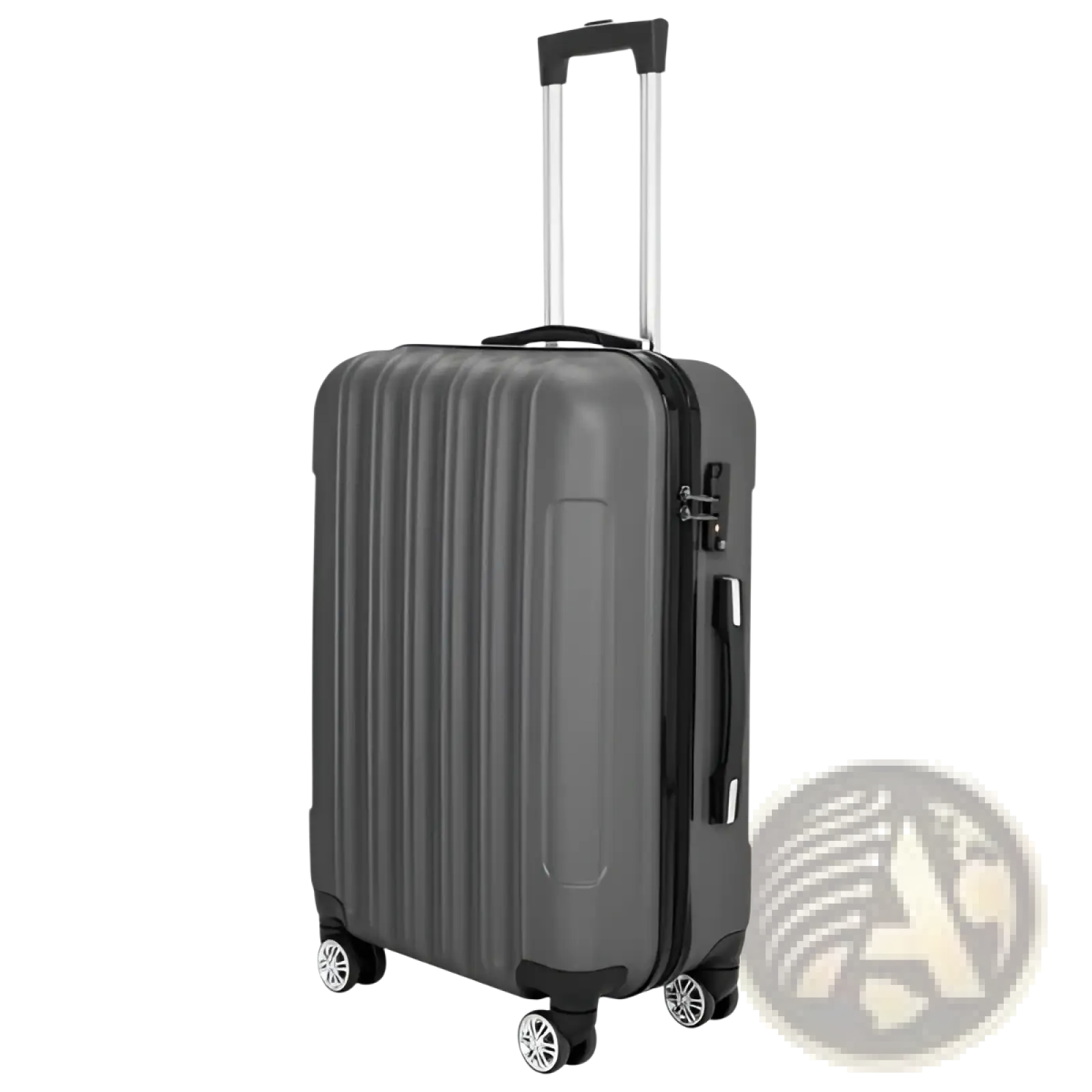 3-in-1 Dark Gray Hard Shell Spinner Luggage Set