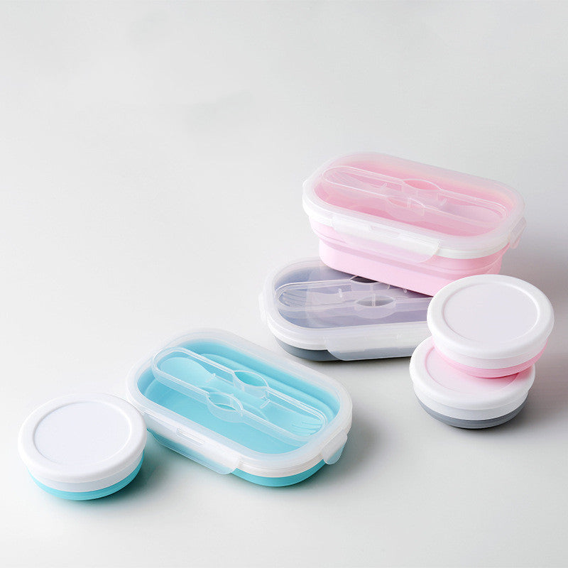 Foldable Silicone Lunch Box and Cup Set