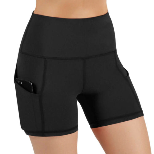 High-Waisted Athletic Shorts with Pockets