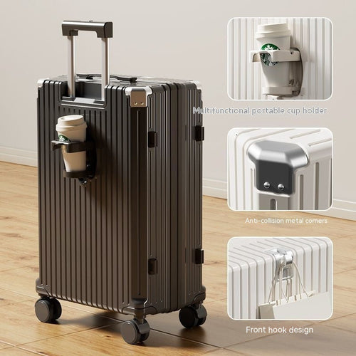 Valise Trolley Rigide avec Serrure à Combinaison