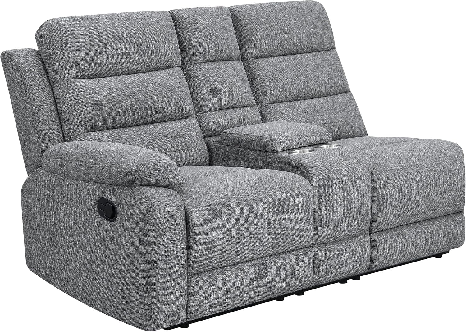 David 3-Piece Motion Sectional Sofa In Smoke Manual Reclining