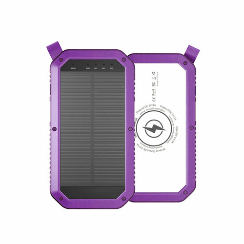 Sun Chaser Solar Wireless Charging Power Bank, 10,000 mAh