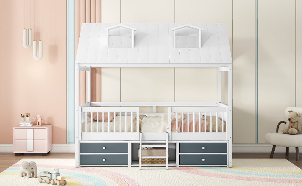Bed Frame White Wood for bedroom and guest room furnishing