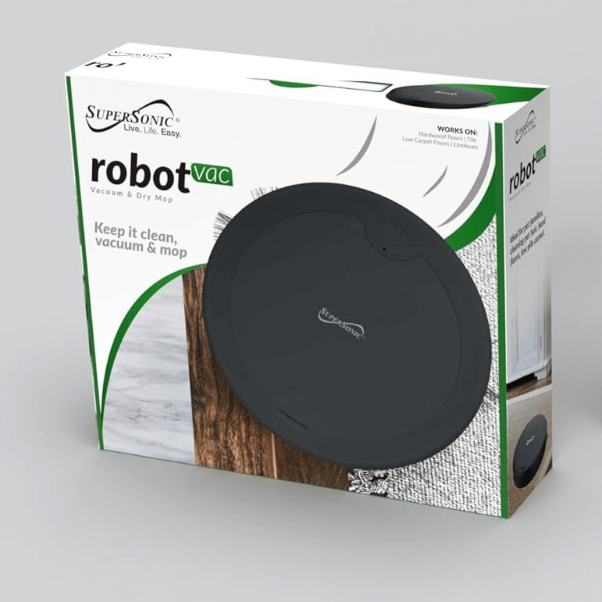 Robot Vacuum and Mop Combo, Self-Charging Smart Cleaner