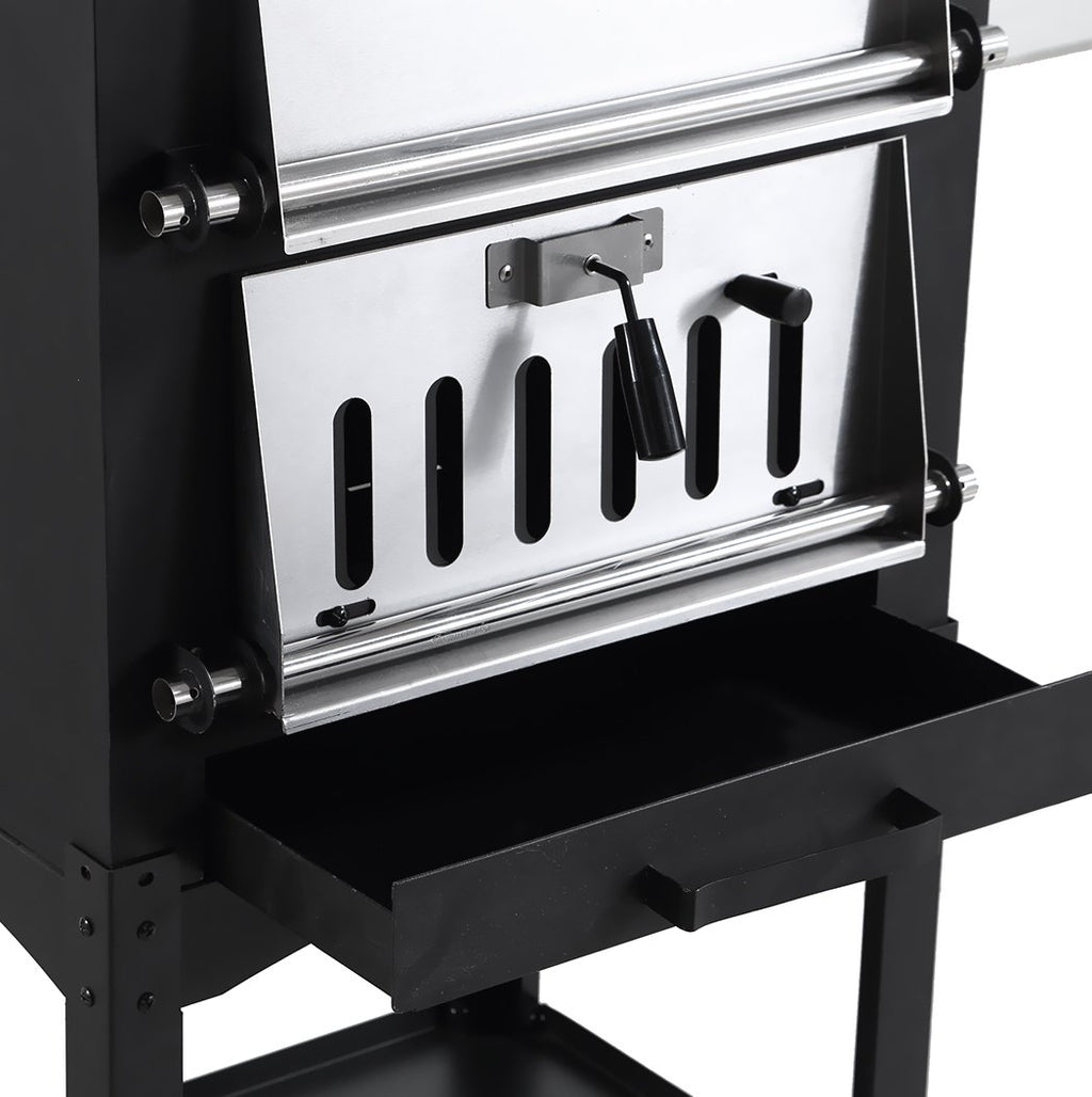3-in-1 Charcoal BBQ Grill, Pizza Oven and Smoker