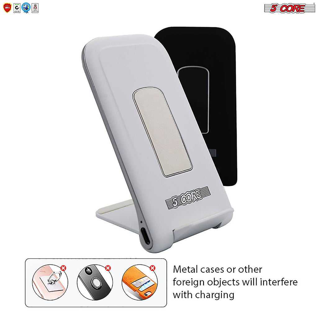 5 Core 10W Fast Wireless Charging Pad, Glass Top