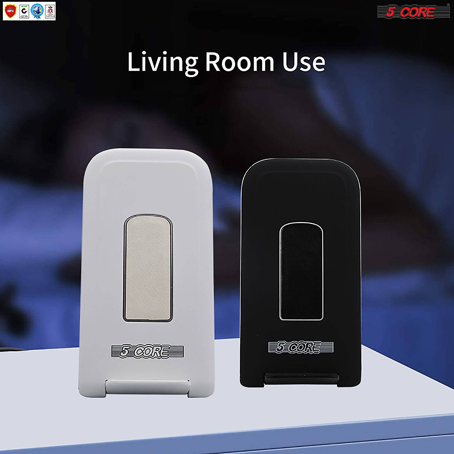 5 Core 10W Fast Wireless Charging Pad, Glass Top