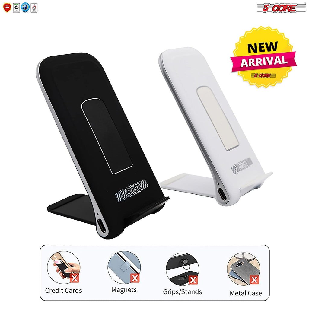 5 Core 10W Fast Wireless Charging Pad, Glass Top