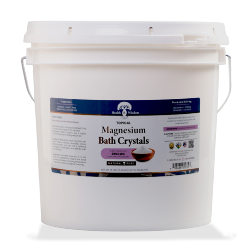 Cristaux de bain de magnésium Health and Wisdom