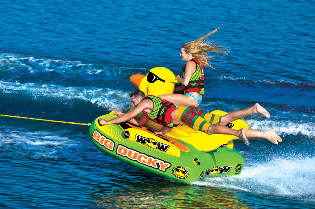 WOW Watersports Big Ducky 3 Person Towable Water Tube For Pool and