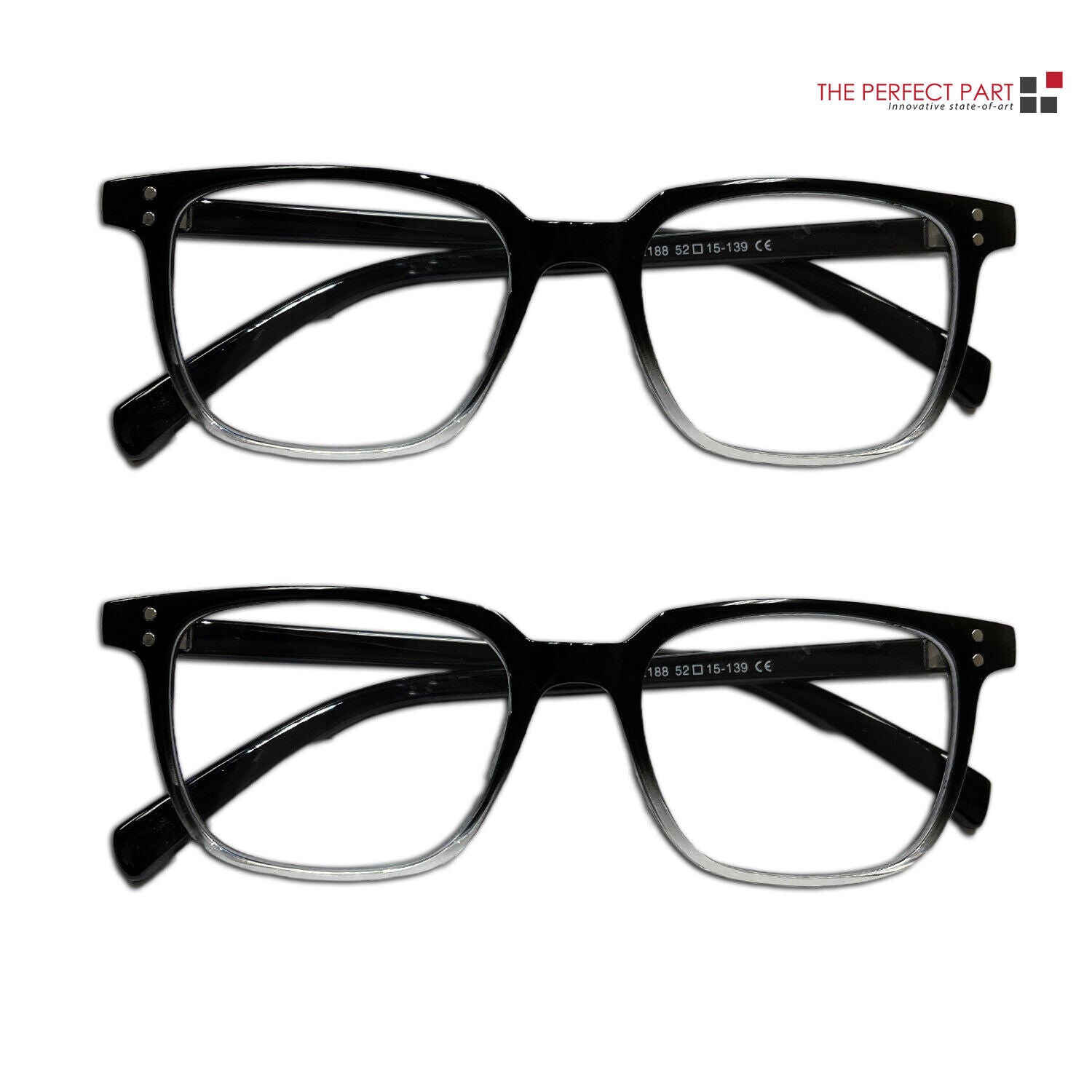 Blue Light Blocking Reading Glasses – 2-Pack Unisex