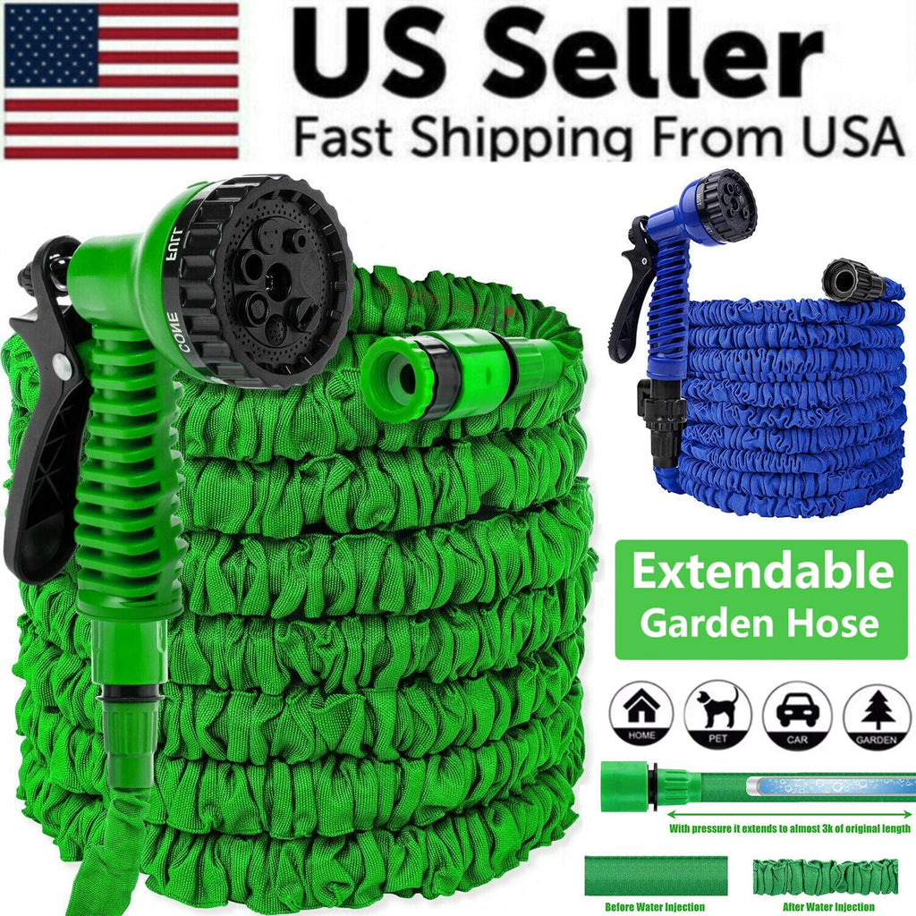 Expandable Garden Hose with Spray Nozzle