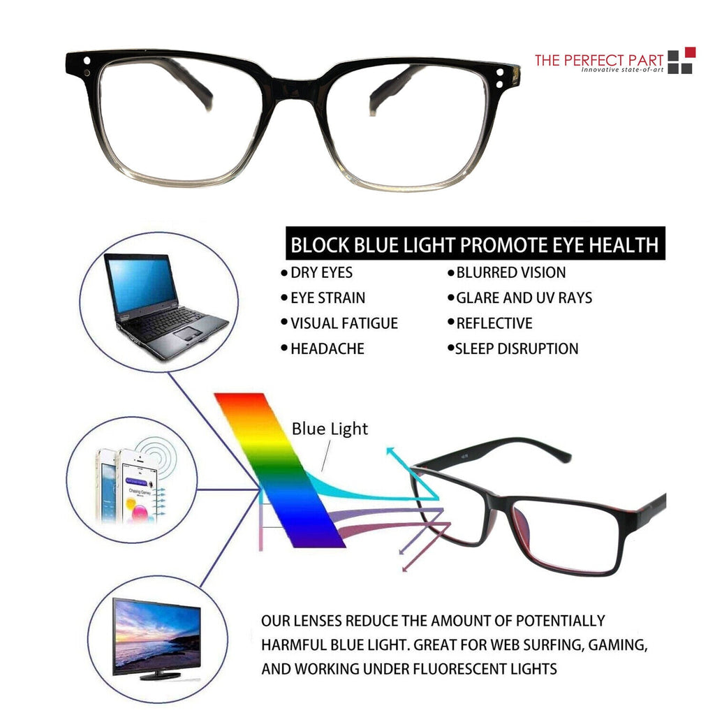Blue Light Blocking Reading Glasses – 2-Pack Unisex