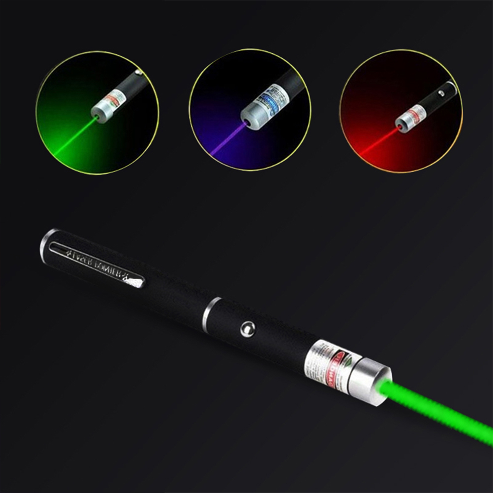 3-Pack Laser Pointer Pens, Green Blue Red
