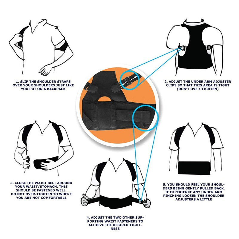 Magnetic Posture Corrector Back Brace