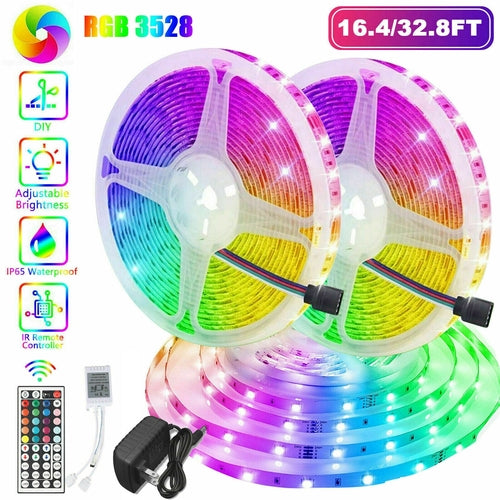 32FT RGB LED Strip Lights with Remote