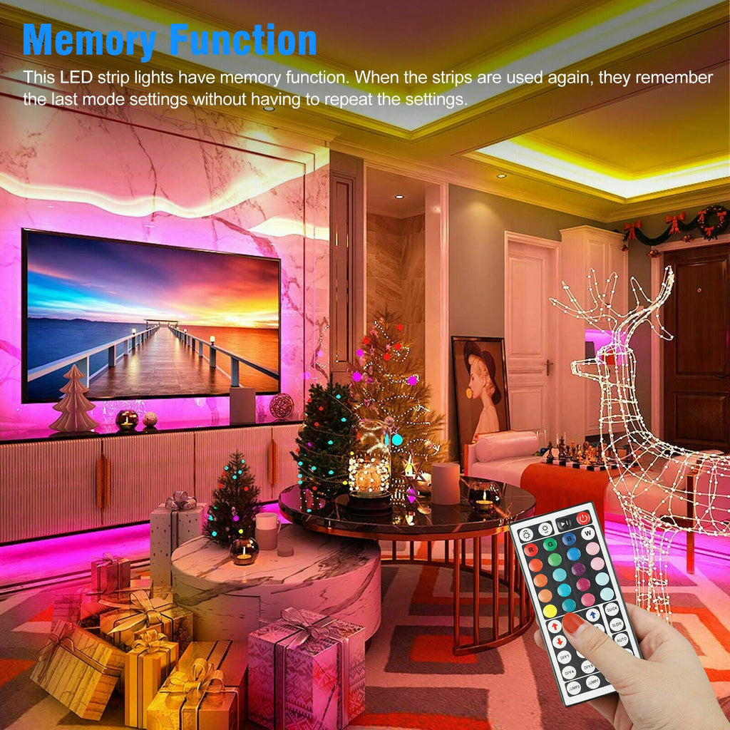 32FT RGB LED Strip Lights with Remote
