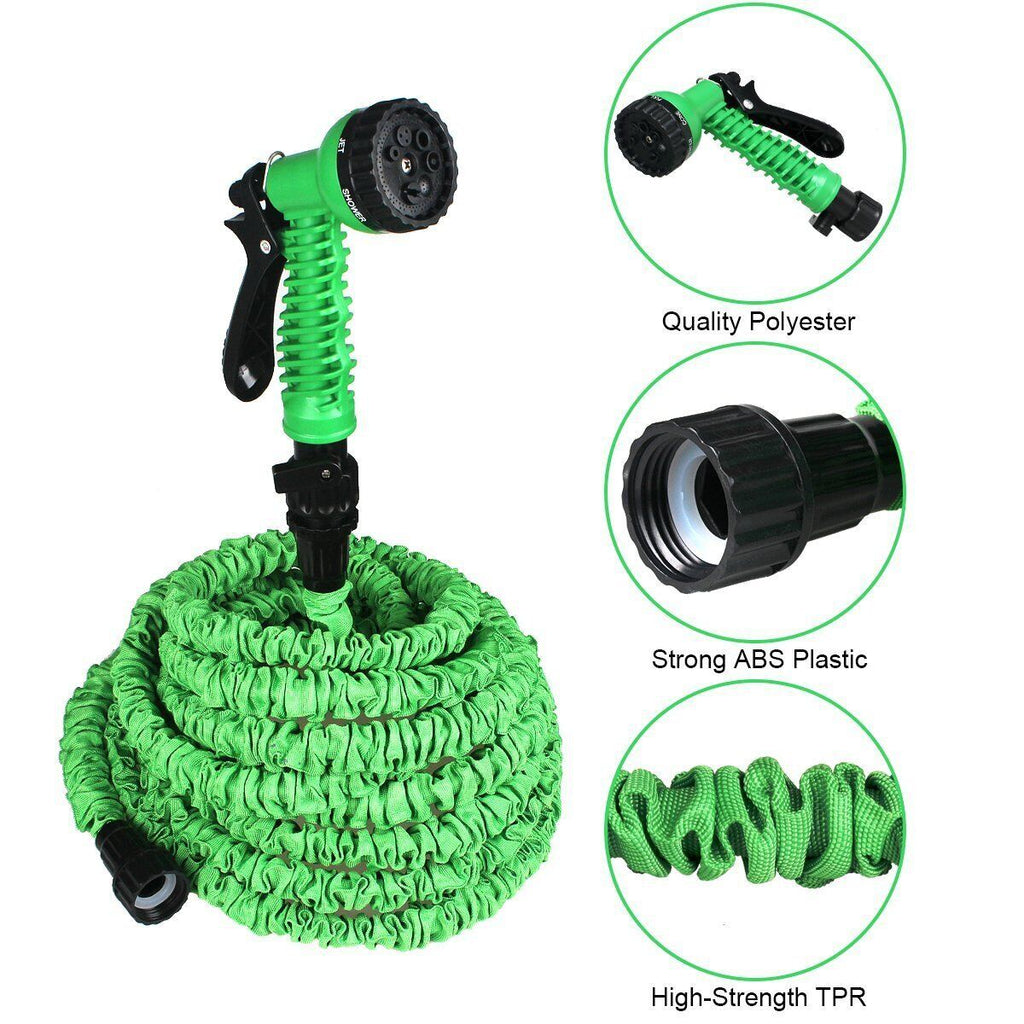 Expandable Garden Hose with Spray Nozzle
