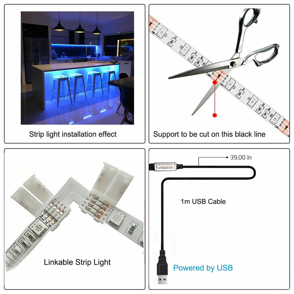 USB LED TV Backlight Strip, RGB Color-Changing