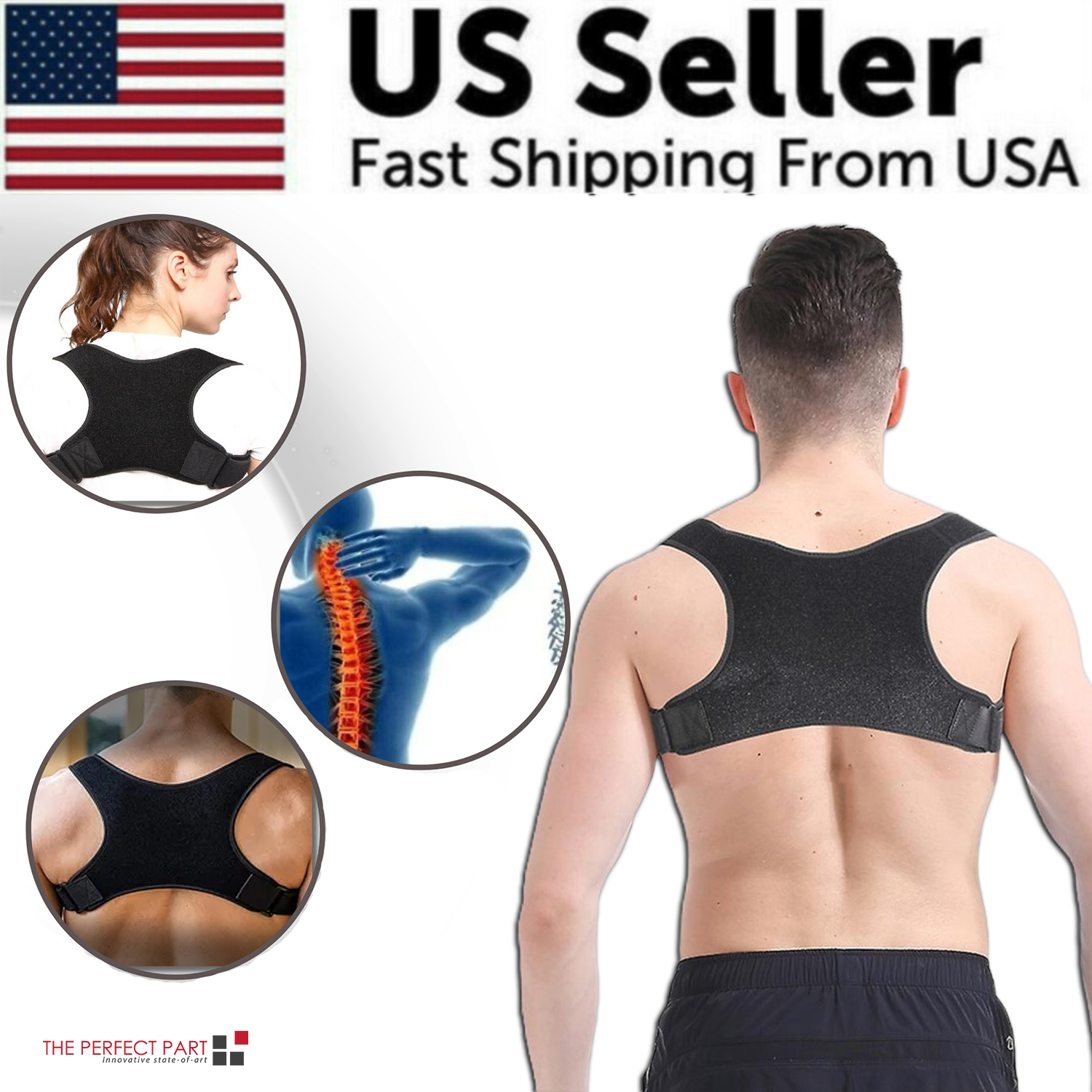 Adjustable Posture Corrector – Shoulder Support Brace