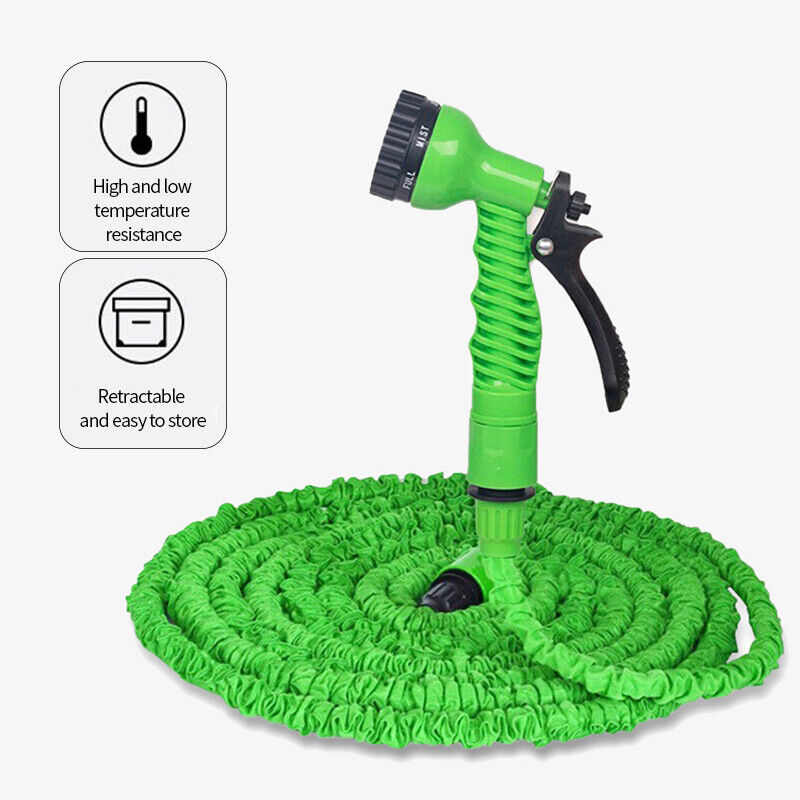 Expandable Garden Hose with Spray Nozzle