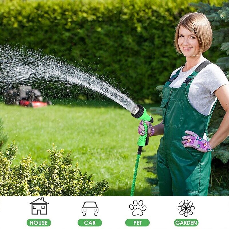 Expandable Garden Hose with Spray Nozzle