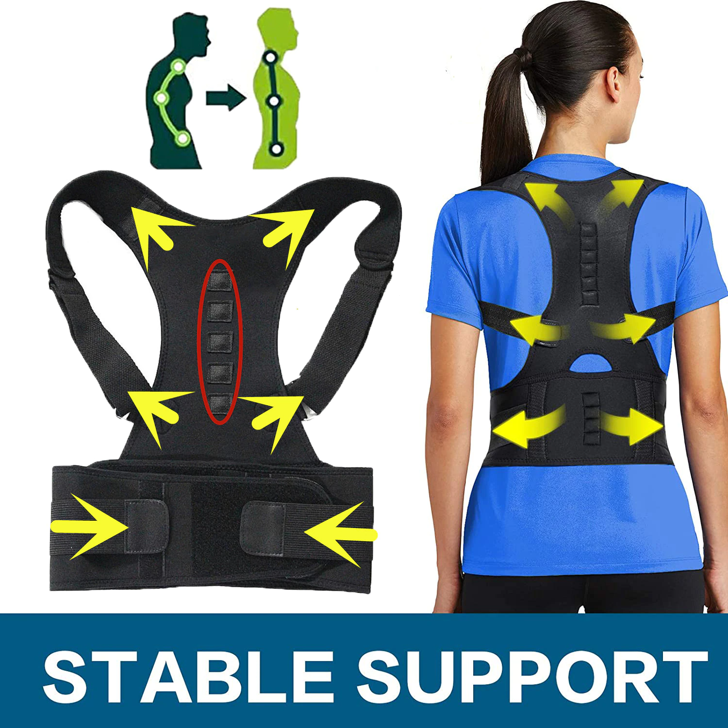 Magnetic Posture Corrector Back Brace