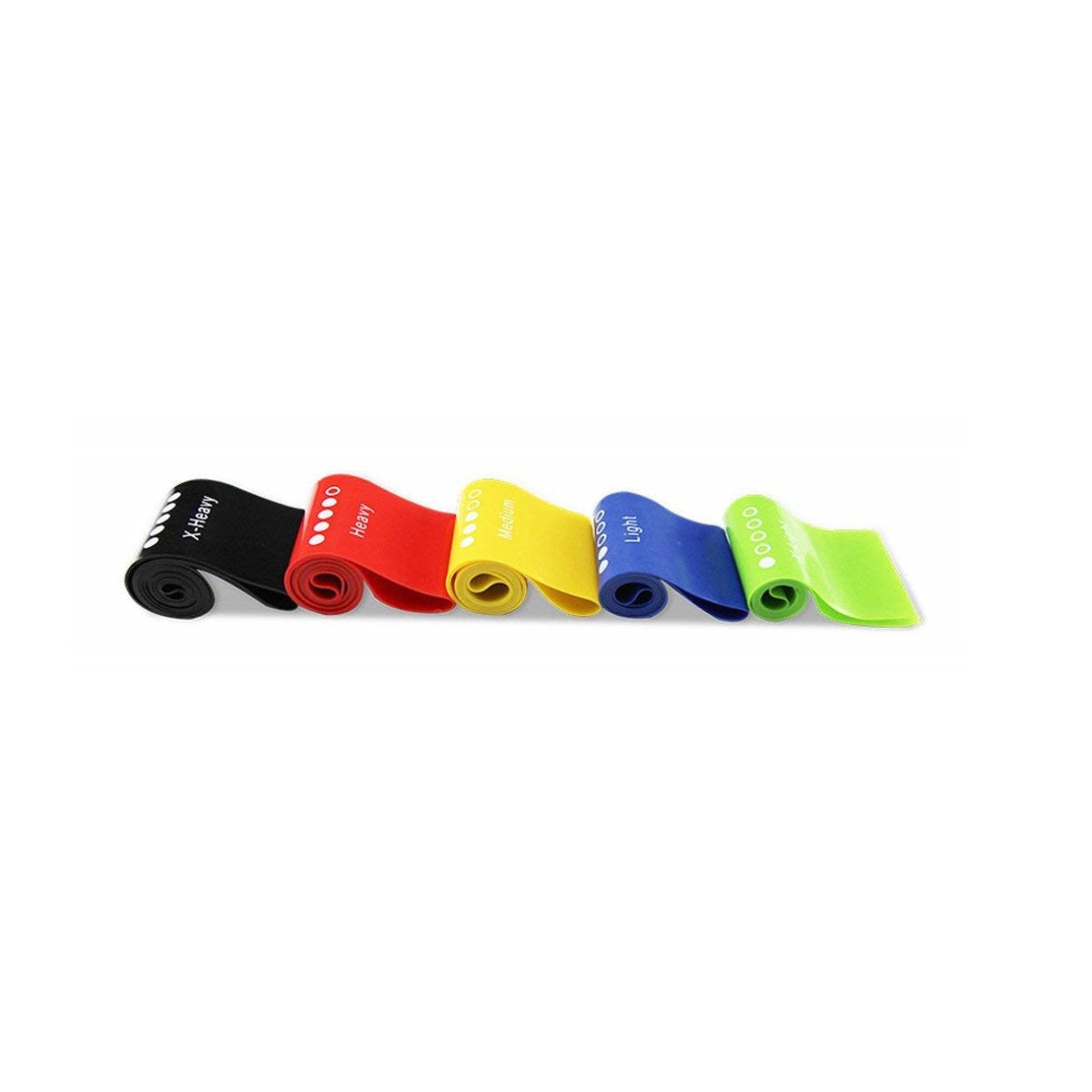 Resistance Exercise Bands, Set of 5