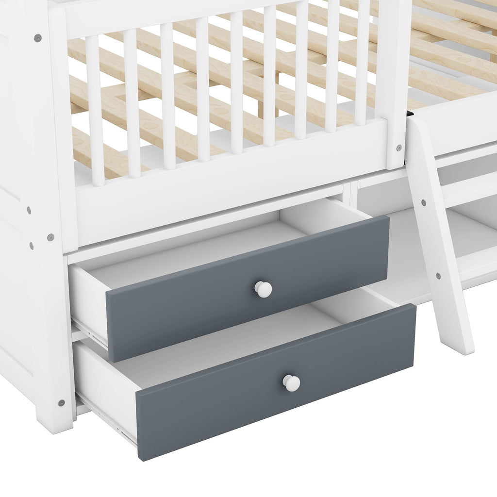 Bed Frame White Wood for bedroom and guest room furnishing