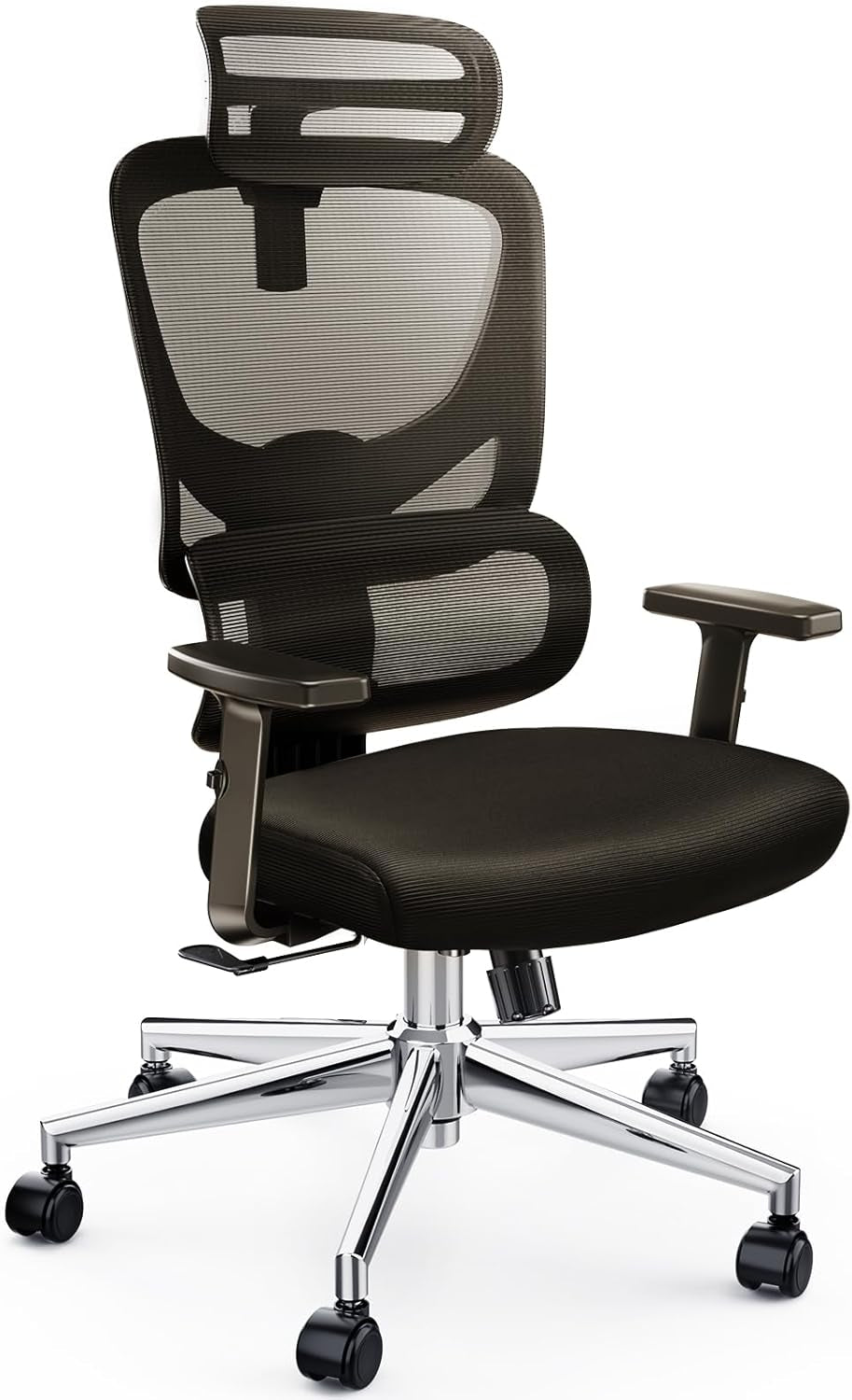 Ergonomic High Back Office Chair With Adjustable Lumbar Support