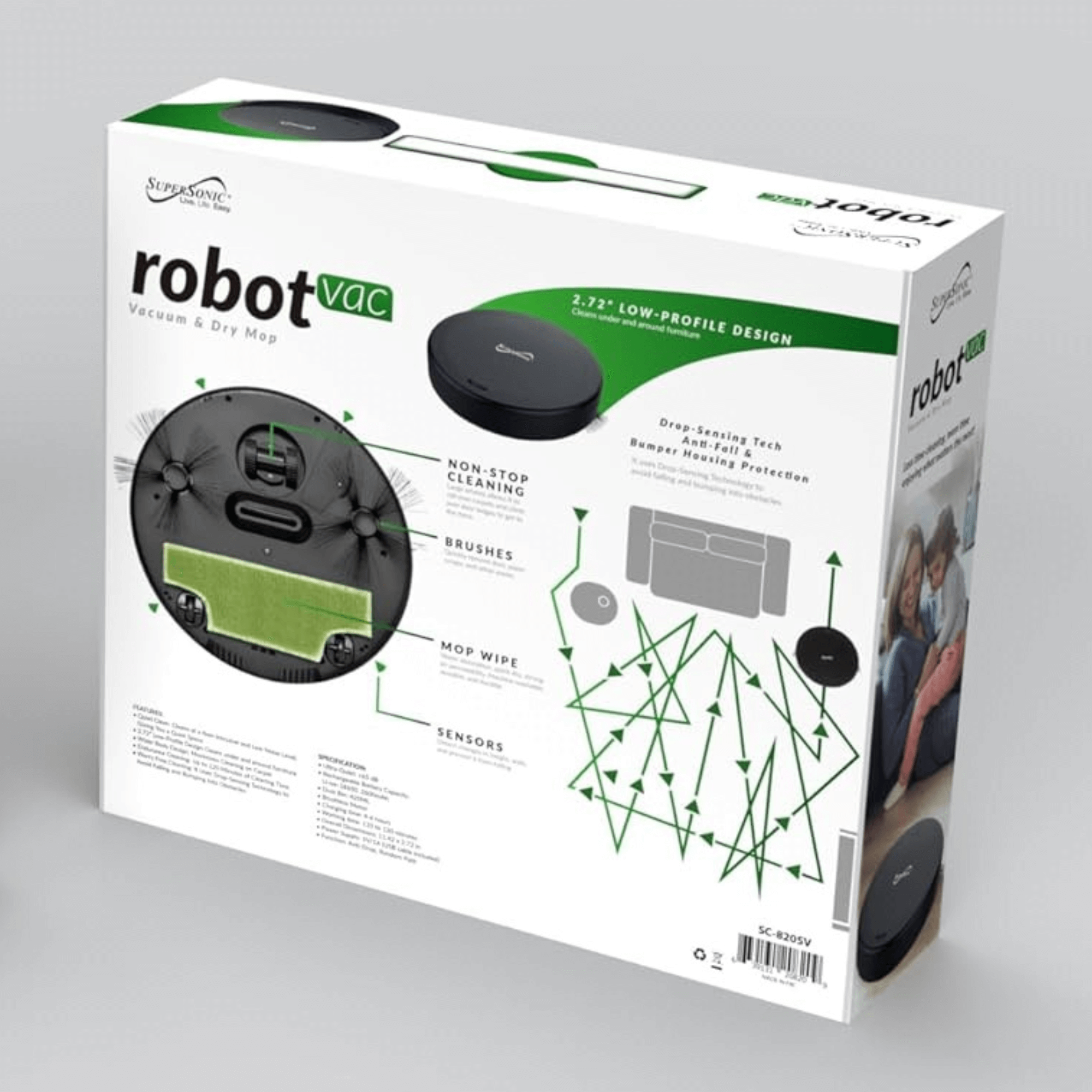 Robot Vacuum and Mop Combo, Self-Charging Smart Cleaner