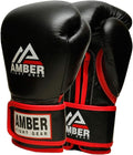 Amber Fight Gear Leather Boxing Gloves