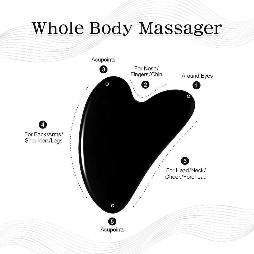 Black Jade Gua Sha Facial Tool
