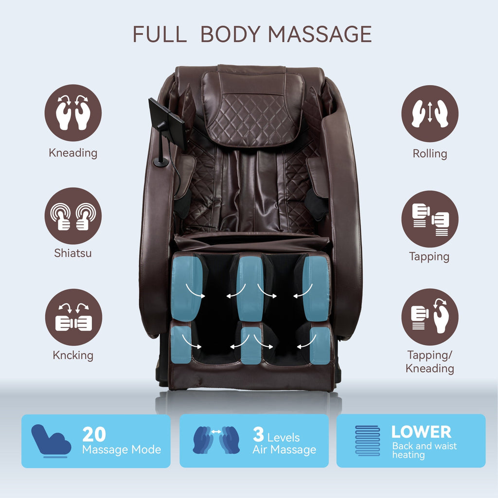 Massage Chairs  Full Body Massage Recliner With Foot Roller,Airbag