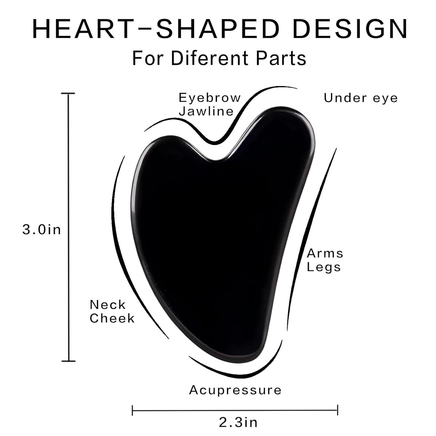 Black Jade Gua Sha Facial Tool